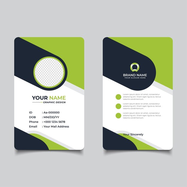 Id Card Background Template